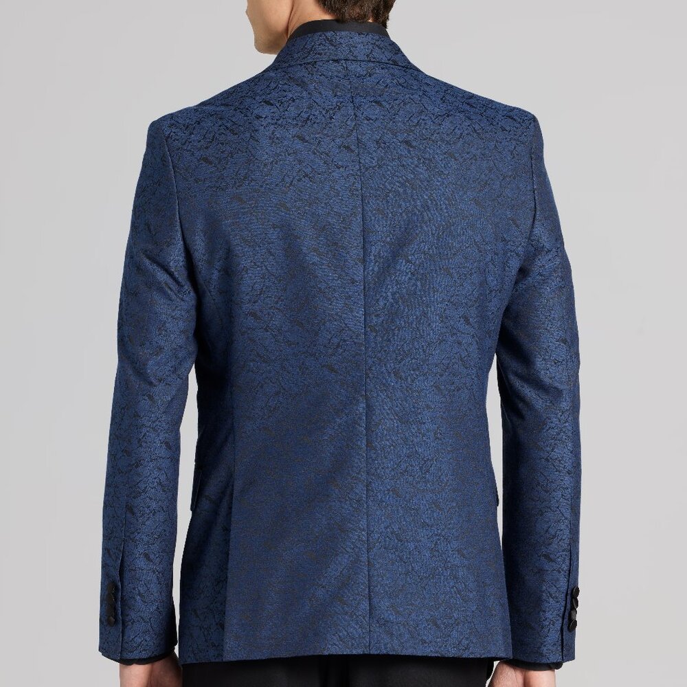 NEW Egara Slim Fit Jacquard Dinner Tuxedo Jacket - Picture 2 of 4
